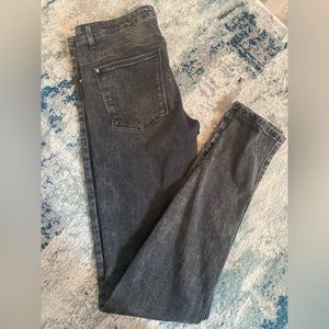 Zara High Rise Distressed Premium Denim